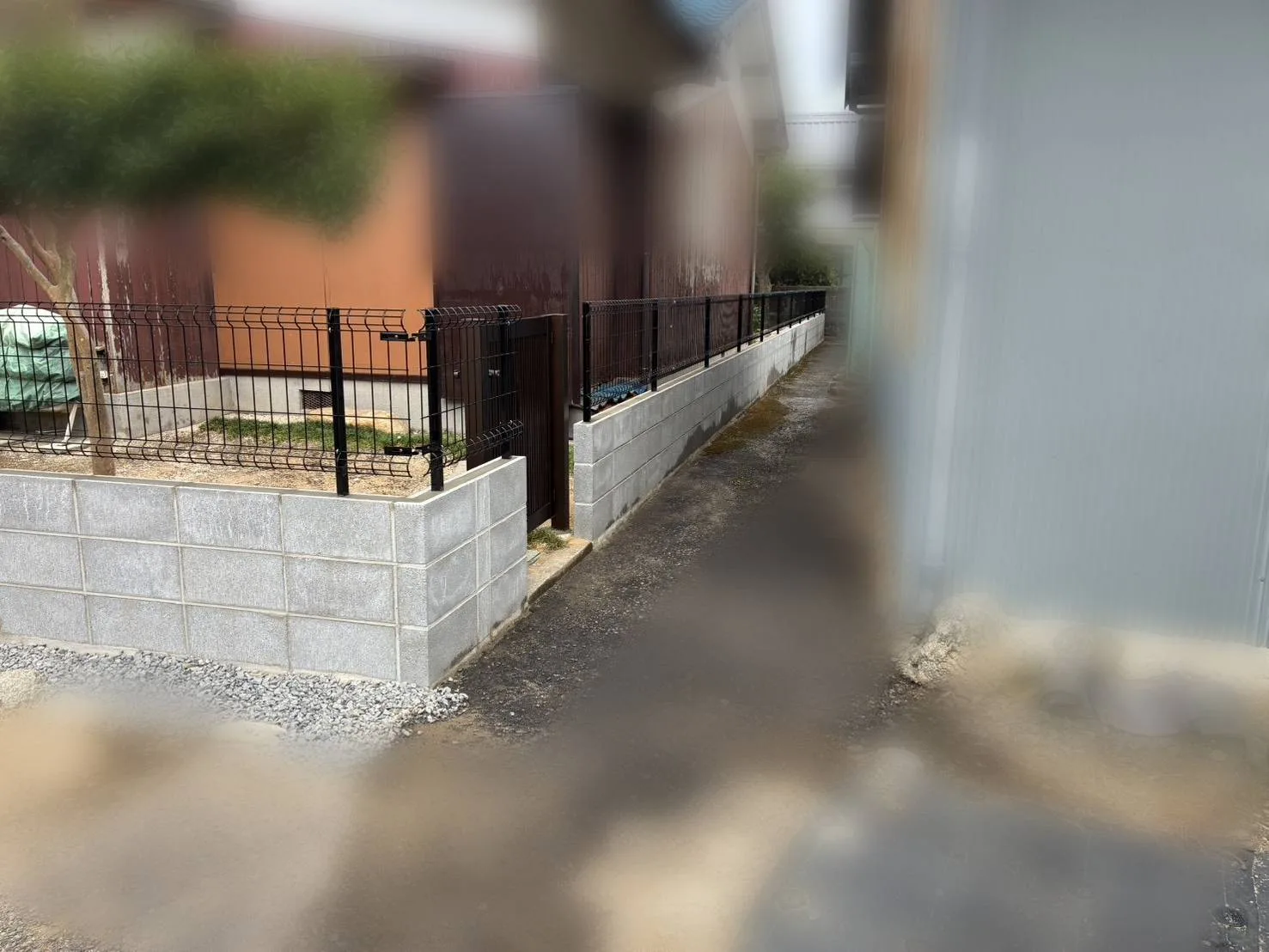 修理後【松山市府中】松山市　府中　ブロック、フェンス、門扉新設工事