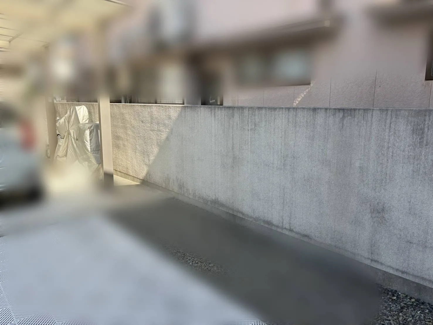 修理前【松山市此花町】ブロック、フェンス新設工事