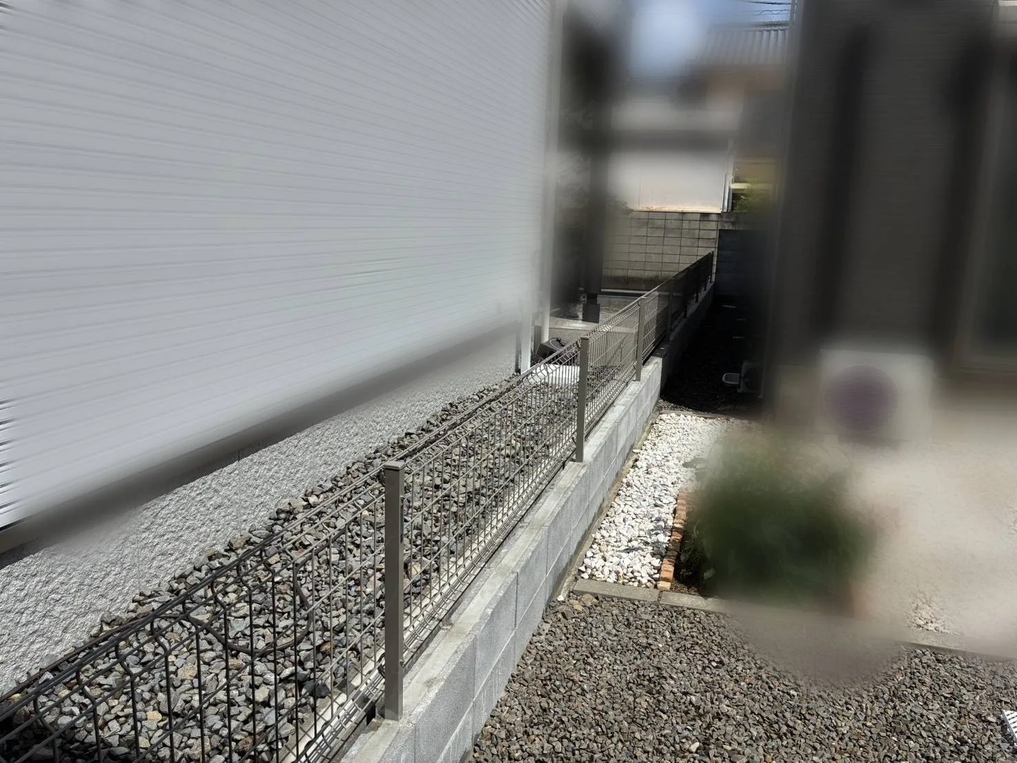 修理後【松山市此花町】ブロック、フェンス新設工事