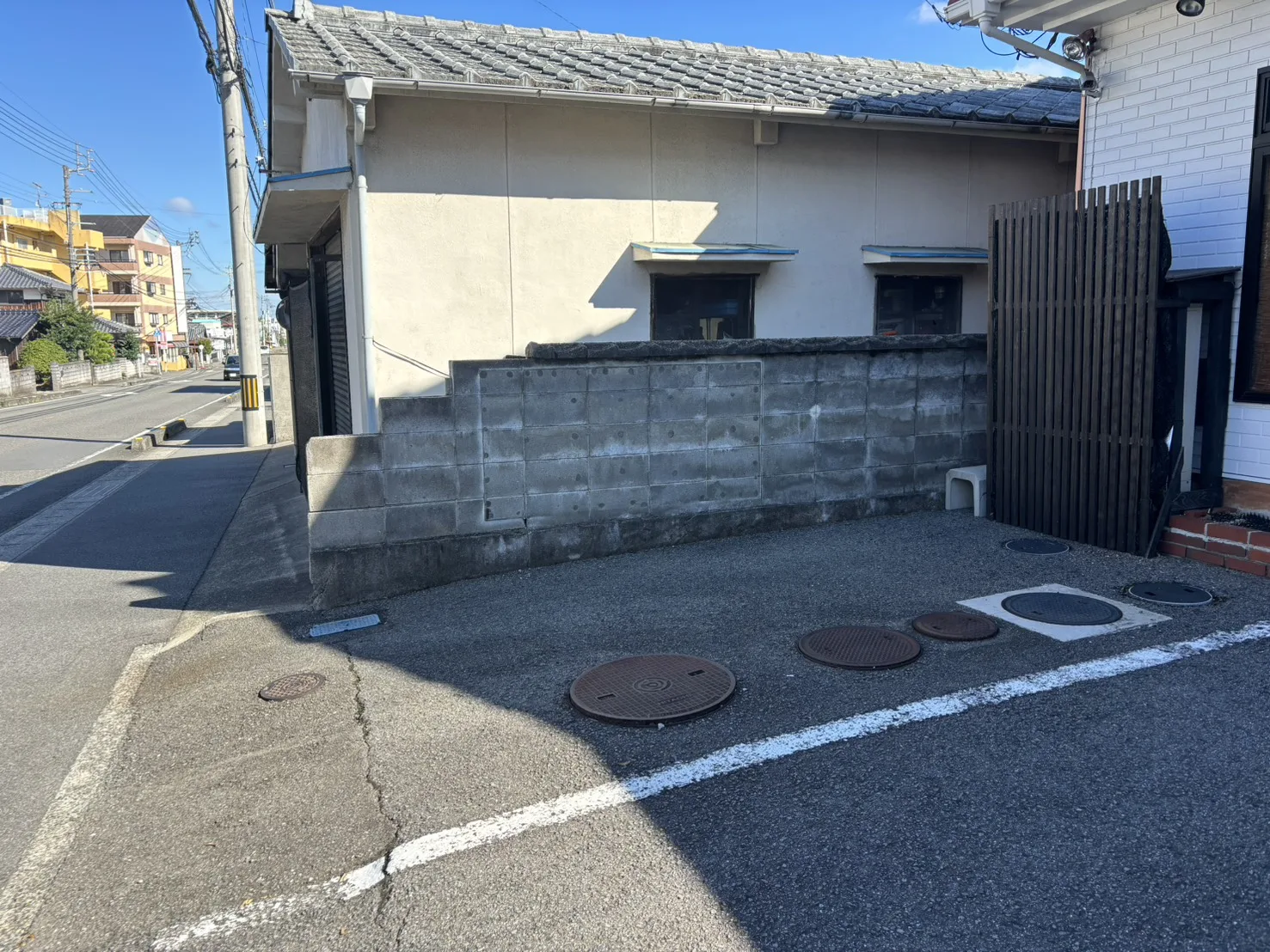 修理前【伊予郡砥部町】ブロック塀復旧工事