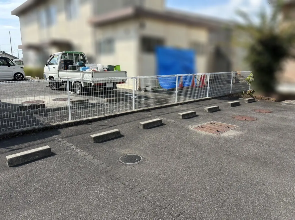 修理後【松山市高井】フェンス復旧工事